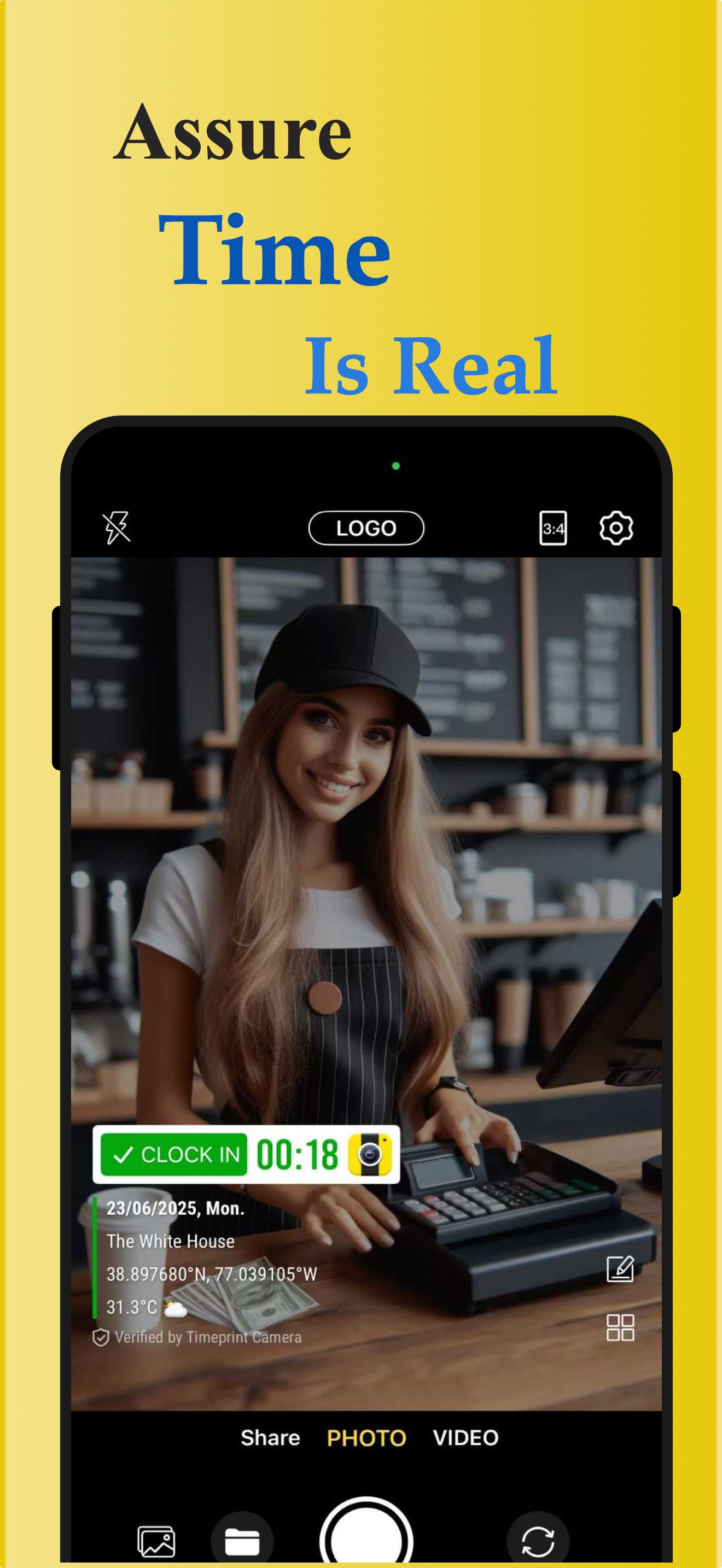 Timeprint Camera App Screenshot 1